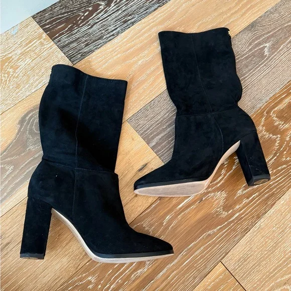 Ralph Lauren black suede Artizan Suede Tall Boot nwt - Picture 3 of 10